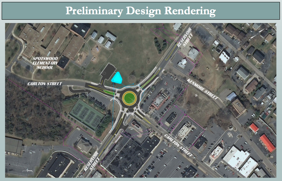 Proposed Roundabout at Reservoir and Carlton, Harrisonburg