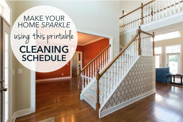 Make Your Home Sparkle Using This Printable Cleaning Schedule