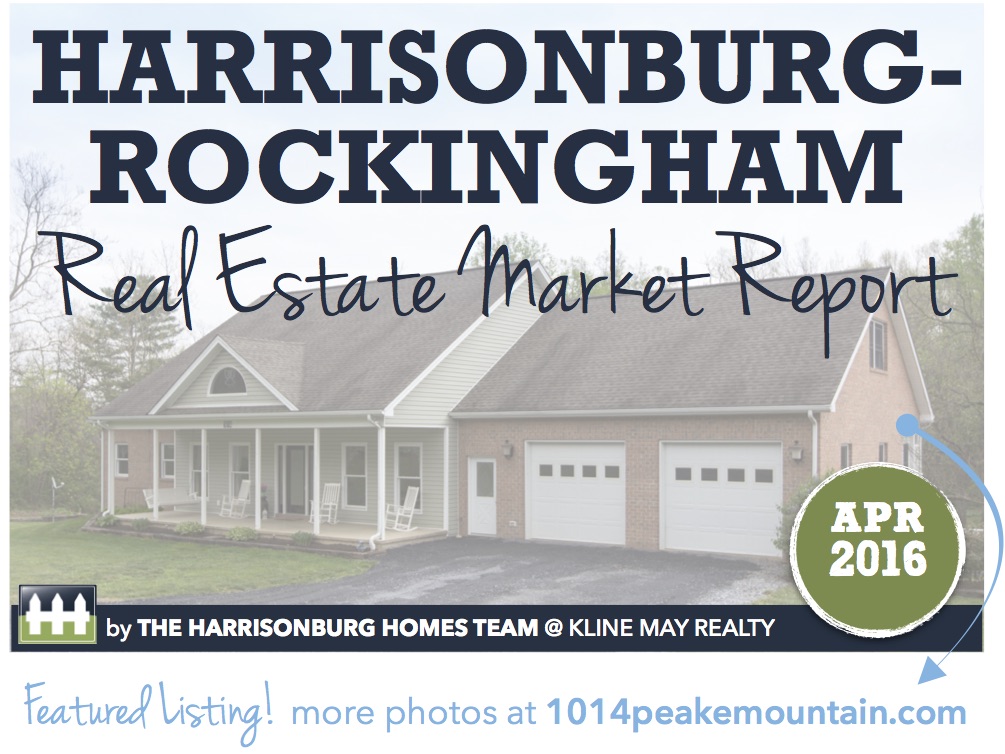 Harrisonburg Real Estate Market Report [INFOGRAPHIC]: April 2016 | The Harrisonburg Homes Team @ Kline May Realty