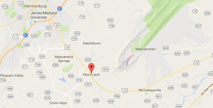 Map of Penn Laird, Virginia | Harrisonblog
